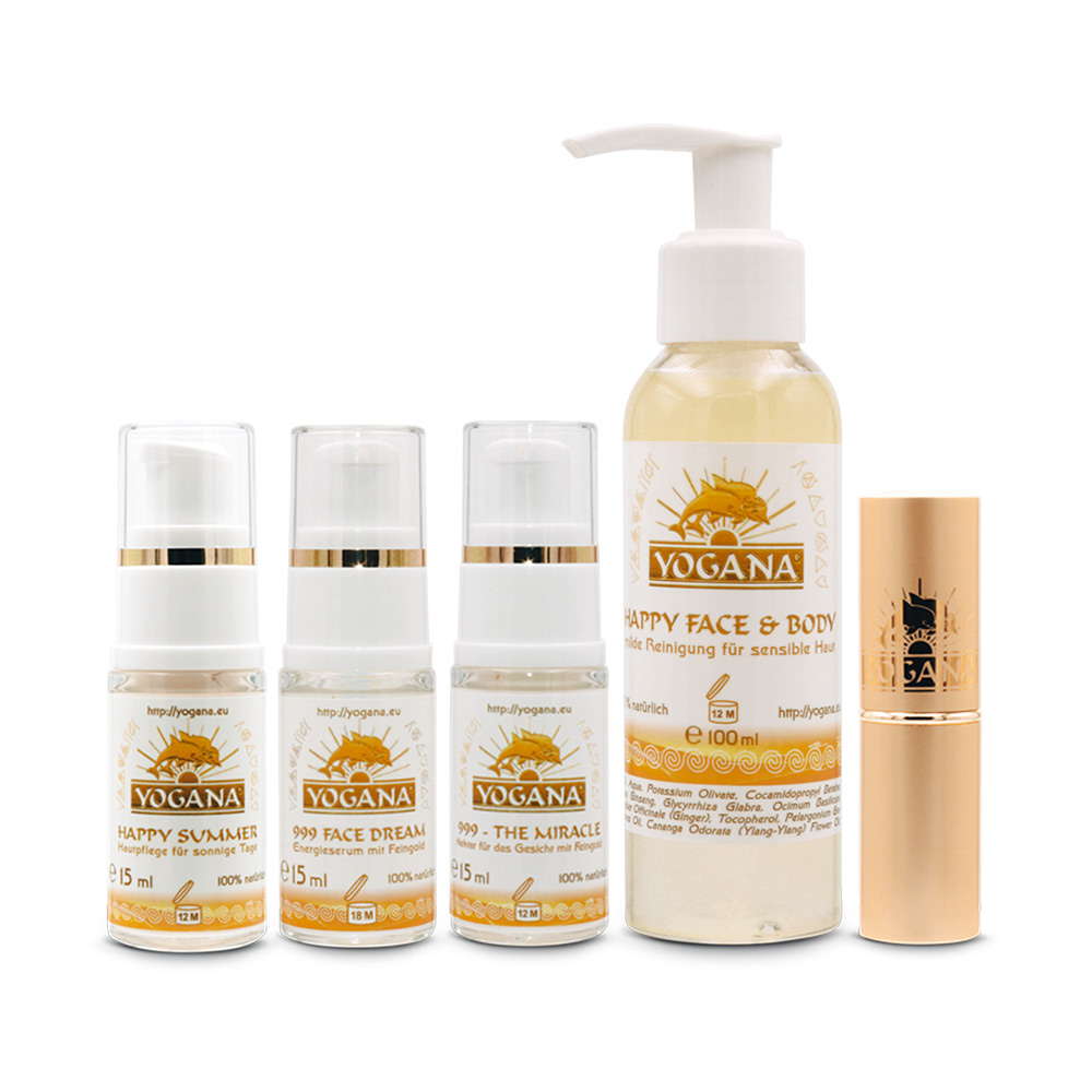 Delphin Set 2 GESICHT Naturkosmetik mit 999 Feingold YOGANA