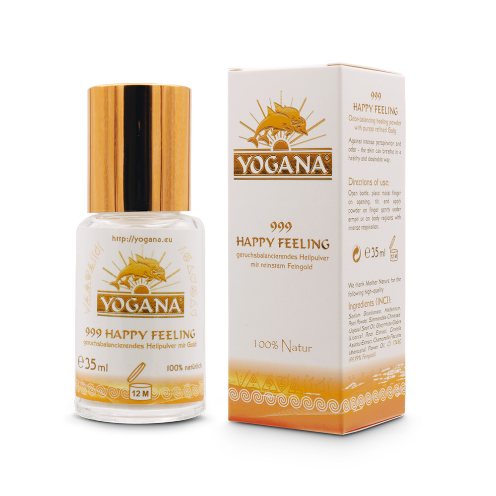 999 HAPPY FEELING Natürliches Pflegepuder mit Gold YOGANA